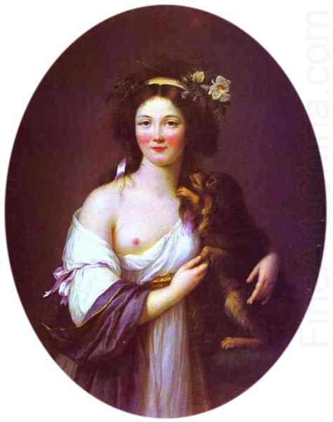 elisabeth vigee-lebrun Portrait of Mme D'Aguesseau china oil painting image